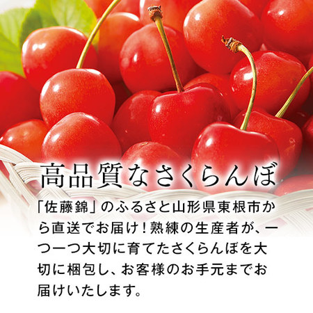 ≪早割★４００円お得！お中元ギフト≫さくらんぼ職人の佐藤錦（秀品）１ｋｇ　６月中旬より順次