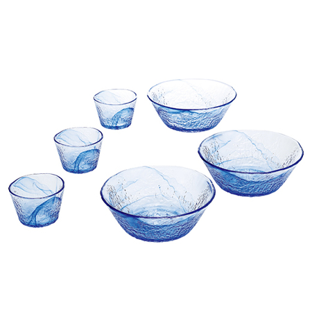 ≪超早割★２００円お得！お中元ギフト≫流蒼（りゅうそう）そうめん鉢３客セット　６月中旬よりお届け