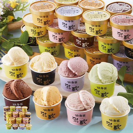 ≪早割★１，０８０円引き！お中元ギフト≫乳蔵北海道アイスクリーム３８個