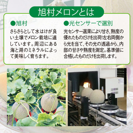 ≪超早割★１，２９６円引！お中元ギフト≫茨城県産　旭村メロン食べ比べ　５月下旬ー６月下旬お届け