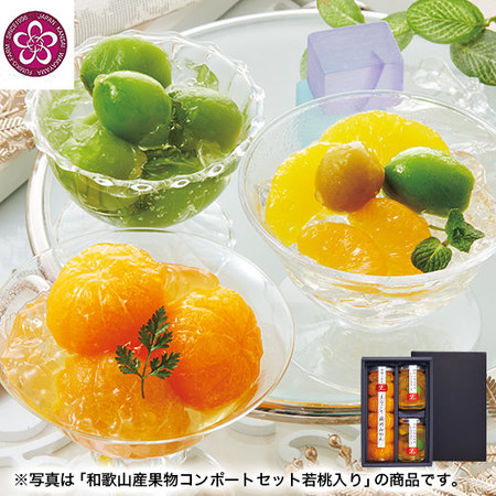 ≪超早割★５４０円引！お中元ギフト≫ふみこ農園　和歌山県産果物のコンポートセット