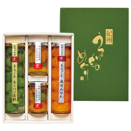 ≪早割★５４０円引き！お中元ギフト≫ふみこ農園　和歌山産果物コンポートセット若桃入り