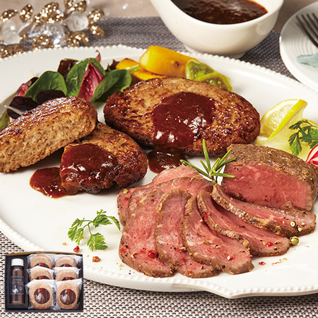 ≪早割★５４０円引き！お中元ギフト≫山口シェフ監修　ステーキ屋の特選牛生ハンバーグ