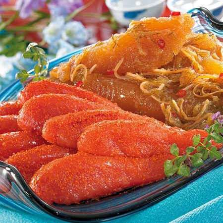 ≪お中元ギフト≫博多の味辛子明太子と数の子松前セット（一本物）計２．２ｋｇ