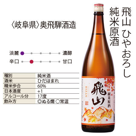飛山　ひやおろし　純米原酒