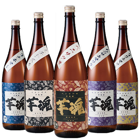 ≪５２％ＯＦＦ！≫明石酒造　芋５種飲みくらべ一升瓶５本組