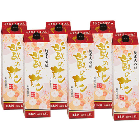 ≪５２％ＯＦＦ！≫蔵の花　純米大吟醸　１．８Lパック　６本組