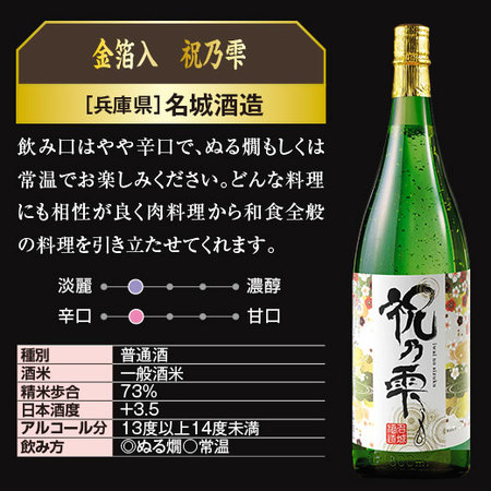 純金箔入　祝乃雫