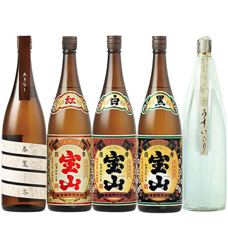 IWSCアジア最優秀醸造元認定　 薩摩宝山飲みくらべ一升瓶5本組