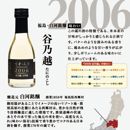 古昔の美酒 希望　熟成古酒東北5蔵180ｍｌ5本組