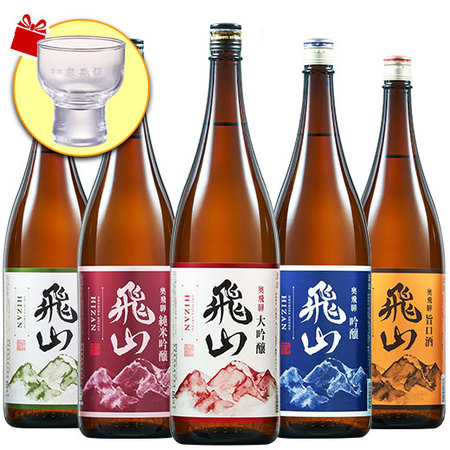 プレゼント付！≪５０％OFF！≫奥飛騨酒造 飛山飲みくらべ一升瓶５本組