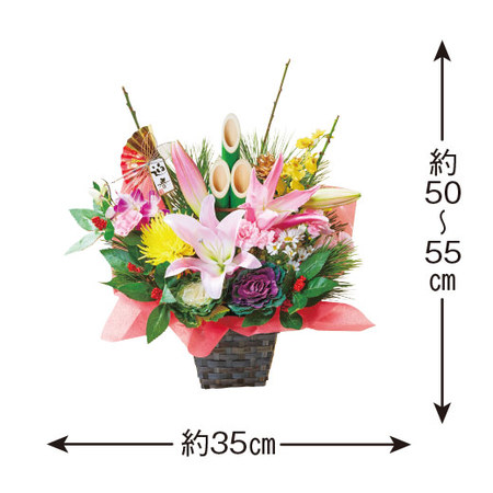 ≪送料無料≫門松アレンジメントー雅（みやび）ー１２月２５日―３０日お届け