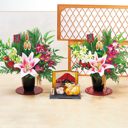 ≪送料無料≫干支「辰」お飾り【対】アレンジメント１２月２５日－３０日お届け