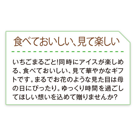 博多あまおう　花いちごのアイス【父の日お届け】