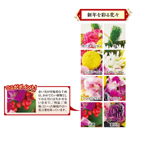 迎春アレンジメント－初夢－【１２月２５日から３０日お届け】