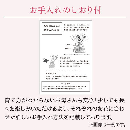 そのまま飾れるカラーブーケ　イエロー＋バウムクーヘンセット【母の日お届け】
