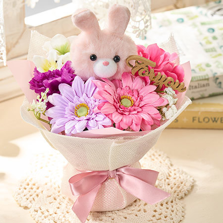 うさちゃんブーケ【母の日お届け】