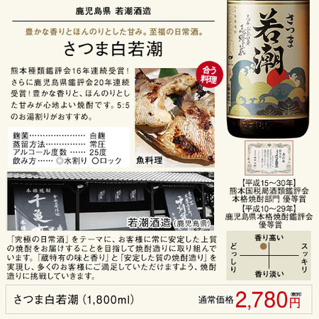 ２弾鹿児島５酒蔵受賞芋焼酎一升瓶５本