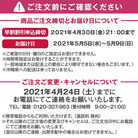 ≪早割★８００円引き！≫カーネーション４色ミックス「しあわせ」とカステラセット【母の日期間お届け】