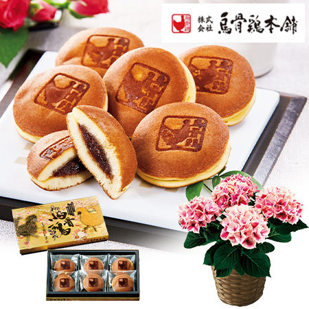 あじさいピルニッツと烏骨鶏姫どらやき【母の日期間お届け】