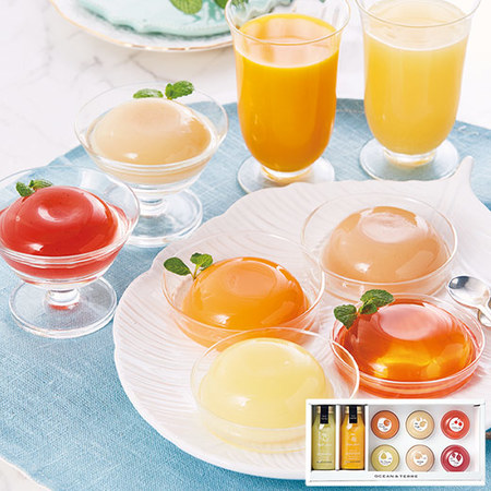 国産果実のフルーツゼリー＆１００％ジュース　母の日お届け