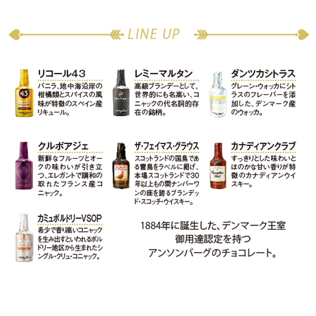 ≪ＶＤお届け≫リカーアソートチョコレート５箱