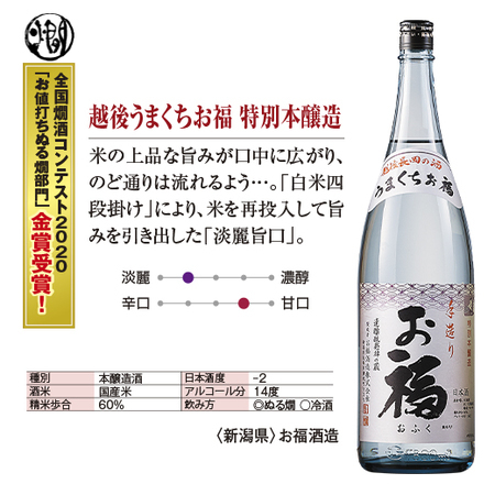 越後うまくちお福　特別本醸造
