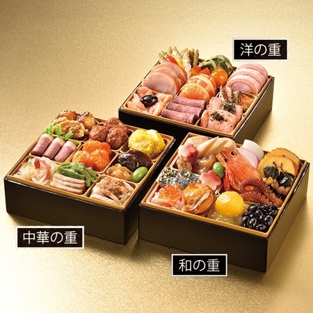 ベルーナオリジナルおせち彩寿（和洋中三段）と年越しそばセット【１２月２９日お届け】