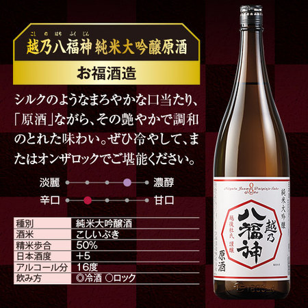 越乃八福神　純米大吟醸　原酒