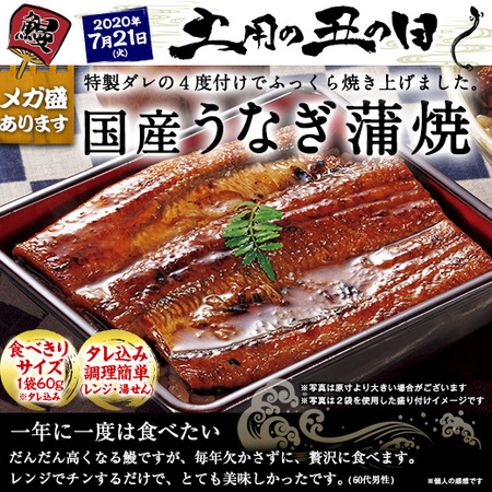 早期メガ盛り国産うなぎ蒲焼き