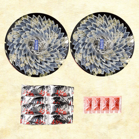 ≪早期割引≫とらふぐ刺身盛り大皿２皿セット　１０日前後お届け