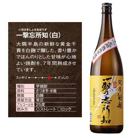 若潮酒造　７年長期貯蔵２本（白・黒）