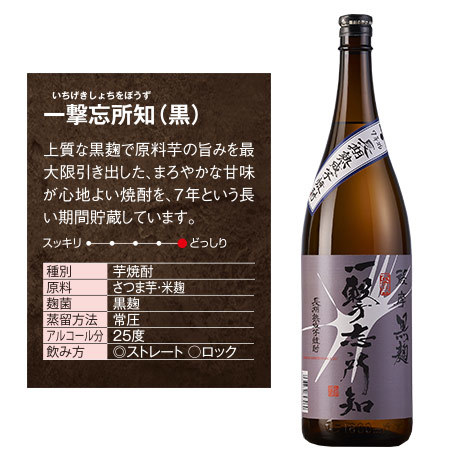 若潮酒造　７年長期貯蔵２本（白・黒）