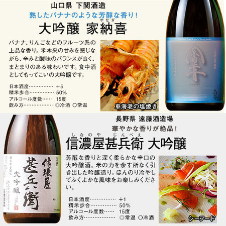 ≪４１％オフ≫全国５酒蔵大吟醸５本セット＋大吟醸原酒１本
