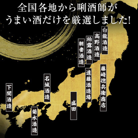 ≪ネット限定★白龍グラス付！４９％オフ≫特割！１０酒蔵の大吟醸原酒１０本組