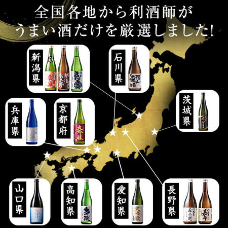 ≪驚きの５１％ＯＦＦ！≫大吟醸原酒入り全国選りすぐりの日本酒１２本組