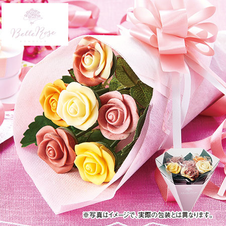 ≪すぐお届け≫ベルローズ・ボヌール６本ブーケ