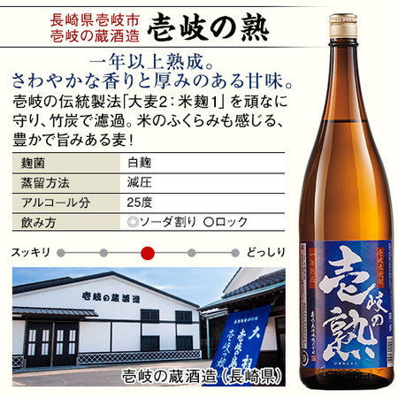≪１２月下旬お届け≫【５３％ＯＦＦ！】特割！大分・壱岐の五蔵　麦焼酎飲みくらべ一升瓶５本組