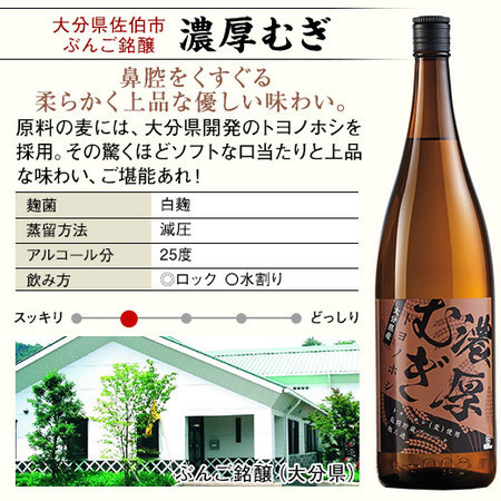 ≪１２月下旬お届け≫【５３％ＯＦＦ！】特割！大分・壱岐の五蔵　麦焼酎飲みくらべ一升瓶５本組