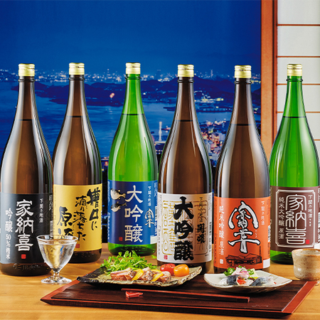 下関酒造　贅沢飲みくらべ一升瓶６本組