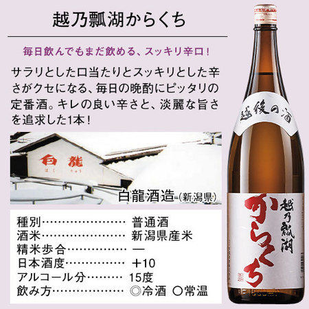 特割！越乃五蔵晩酌飲みくらべ一升瓶５本組