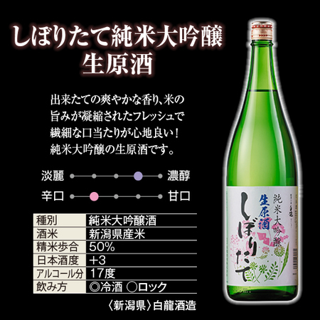 ≪２１％ＯＦＦ≫しぼりたて純米大吟醸生原酒飲みくらべ一升瓶３本組