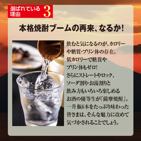 ≪５０％ＯＦＦ≫特割！薩摩六蔵いも焼酎飲みくらべ一升瓶６本組