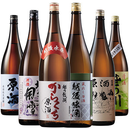 ≪４０％ＯＦＦ！≫特割！本場新潟・東北の地酒原酒飲みくらべ一升瓶６本組【第５弾】