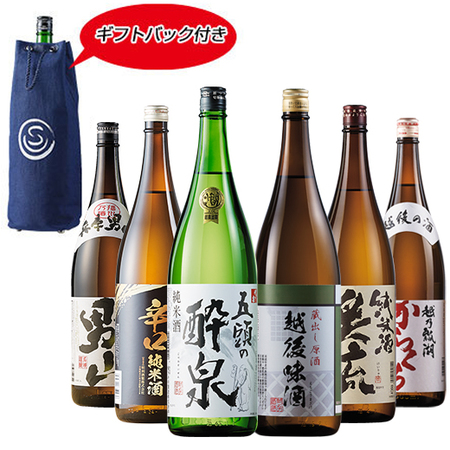 ≪ギフトバッグ付！≫家呑み応援！晩酌セット一升瓶６本組【第２弾】