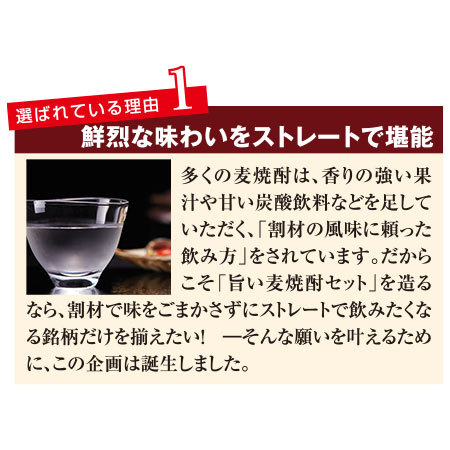 ≪５４％ＯＦＦ！≫特割！大分・壱岐の五蔵　麦焼酎飲みくらべ一升瓶５本組【第２弾】