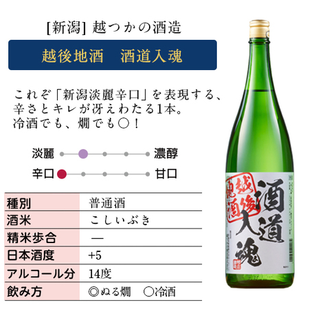 越後地酒　酒道入魂