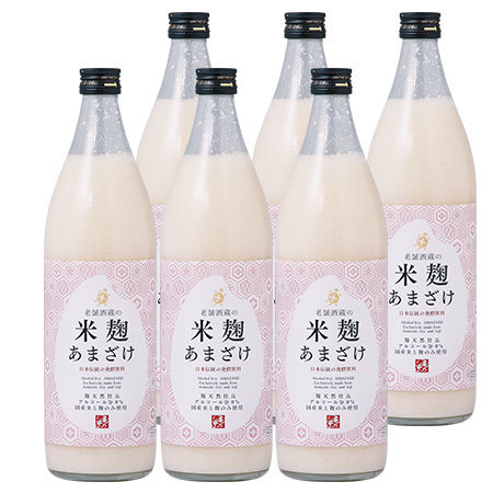 老舗酒蔵でつくった米麹あまざけ９００ｍｌ×６本