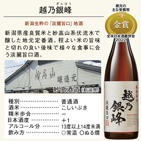 ≪４６％ＯＦＦ！≫特割！本場新潟・東北の地酒飲みくらべ一升瓶６本【第５弾】