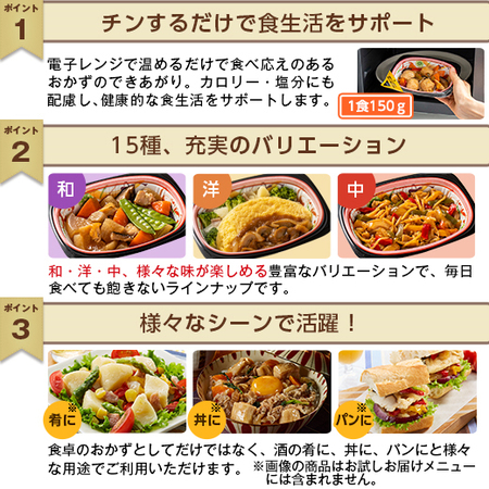 宅菜便　なごやか一菜お試し３０食セット